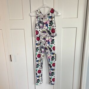 Vibrant Graphic Kids Jumpsuit